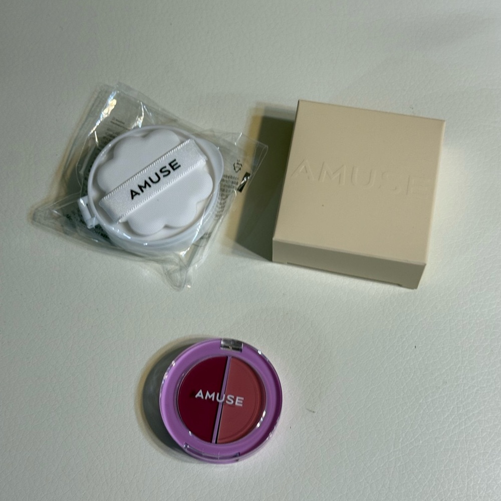 Amuse Dew Jelly Vegan Cushion Refill and Lip & Cheek Balm
